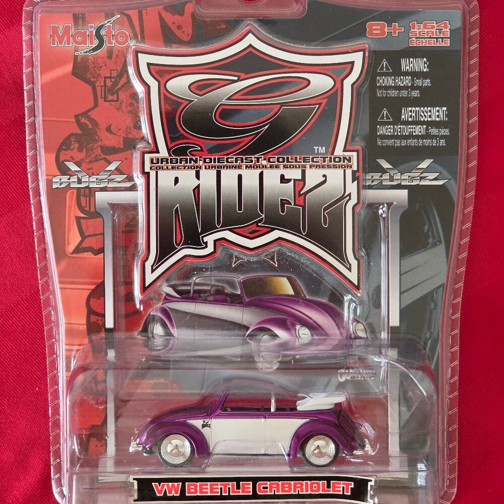2006 MAISTO G RIDEZ, VW BEETLE CABRIOLET, MINT IN THE PACKAGE!!!